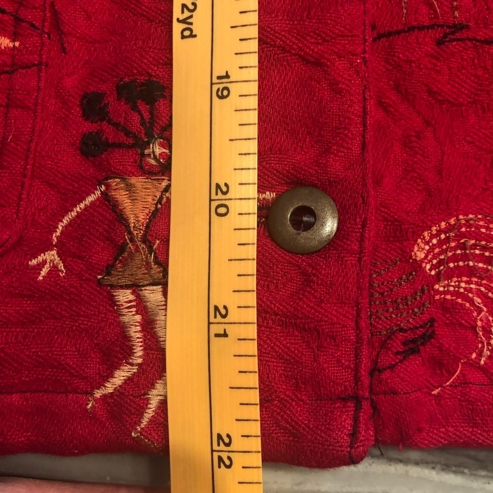Chico’s Chambray Embroidered Cotton Ethnic Vest 1 - Picture 10 of 12